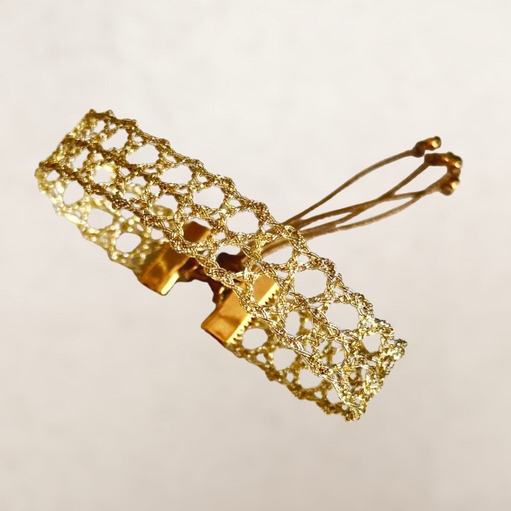 Bracelet marocain en fil d’or LOUISA