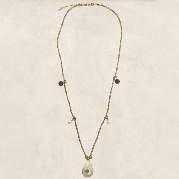 collier long pierre fine ANNIE