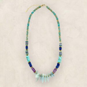 collier aigue marine SHASA