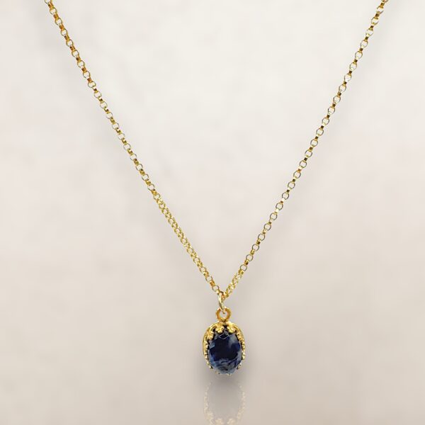 collier chaîne sodalite ZOE